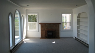 Looking East to living room from dining room