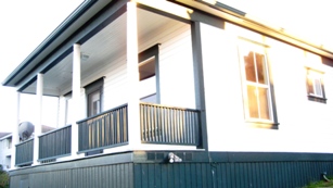 NW corner of cottage